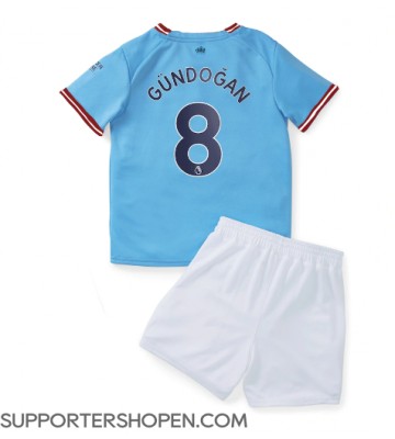 Manchester City Ilkay Gundogan #8 Hemmatröja Barn 2022-23 Kortärmad (+ korta byxor)